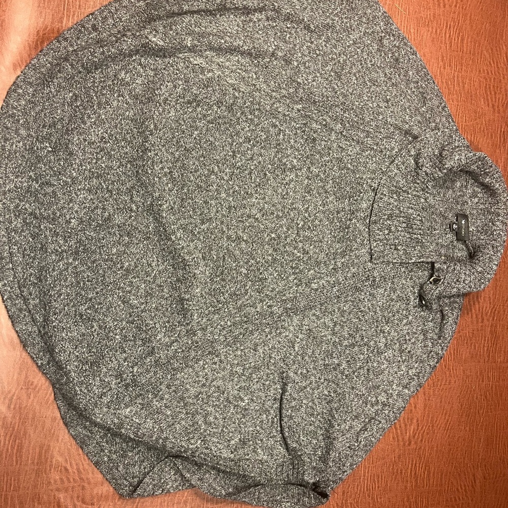 Lightweight charcoal cape style sweater